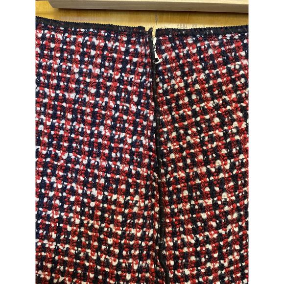 Marc Jacobs Runway Wool Floral Applique A-Line Wool Skirt 2 Red - Picture 16 of 16